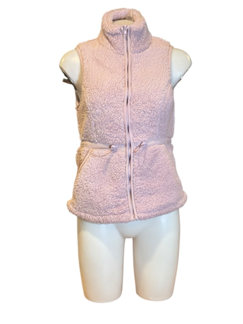 Women's Nicole Miller Sport sherpa Vest Size M Purple